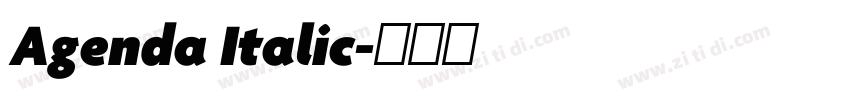 Agenda Italic字体转换